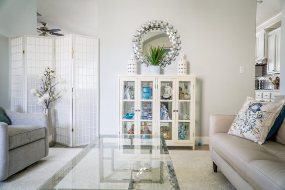 Modern White Living Room