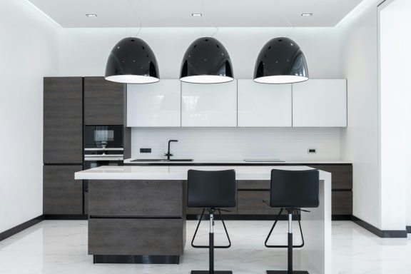 Black and White Kitchen